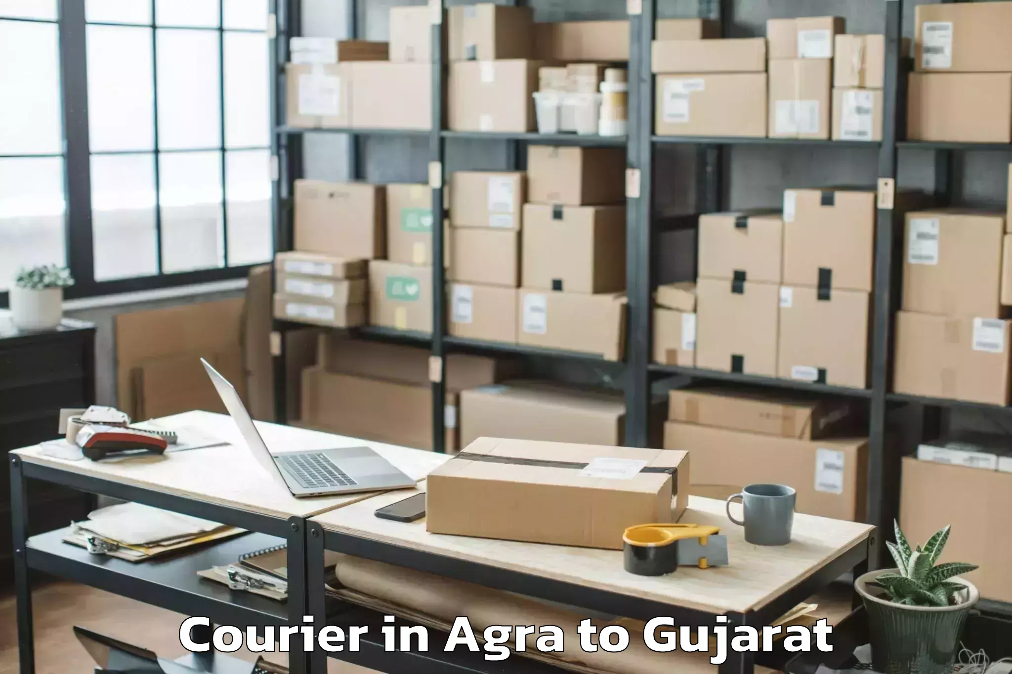 Easy Agra to Valod Courier Booking